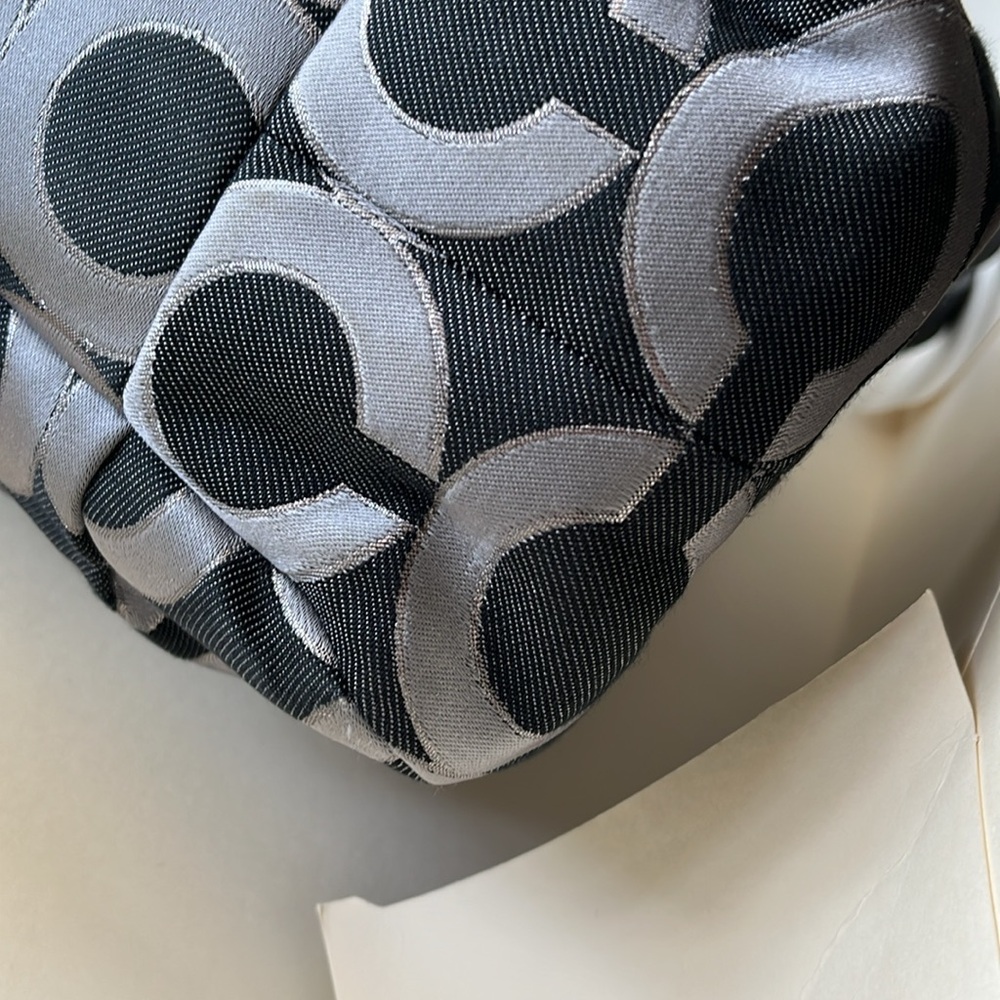 Authentic Coach Bag, OP Art Coach Signature Logo Purse, Vintage Rare Y2K EUC - Picture 6 of 15